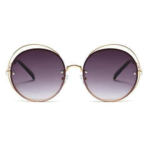 Lunettes de soleil: Lunettes masque, métal Rose & violet .